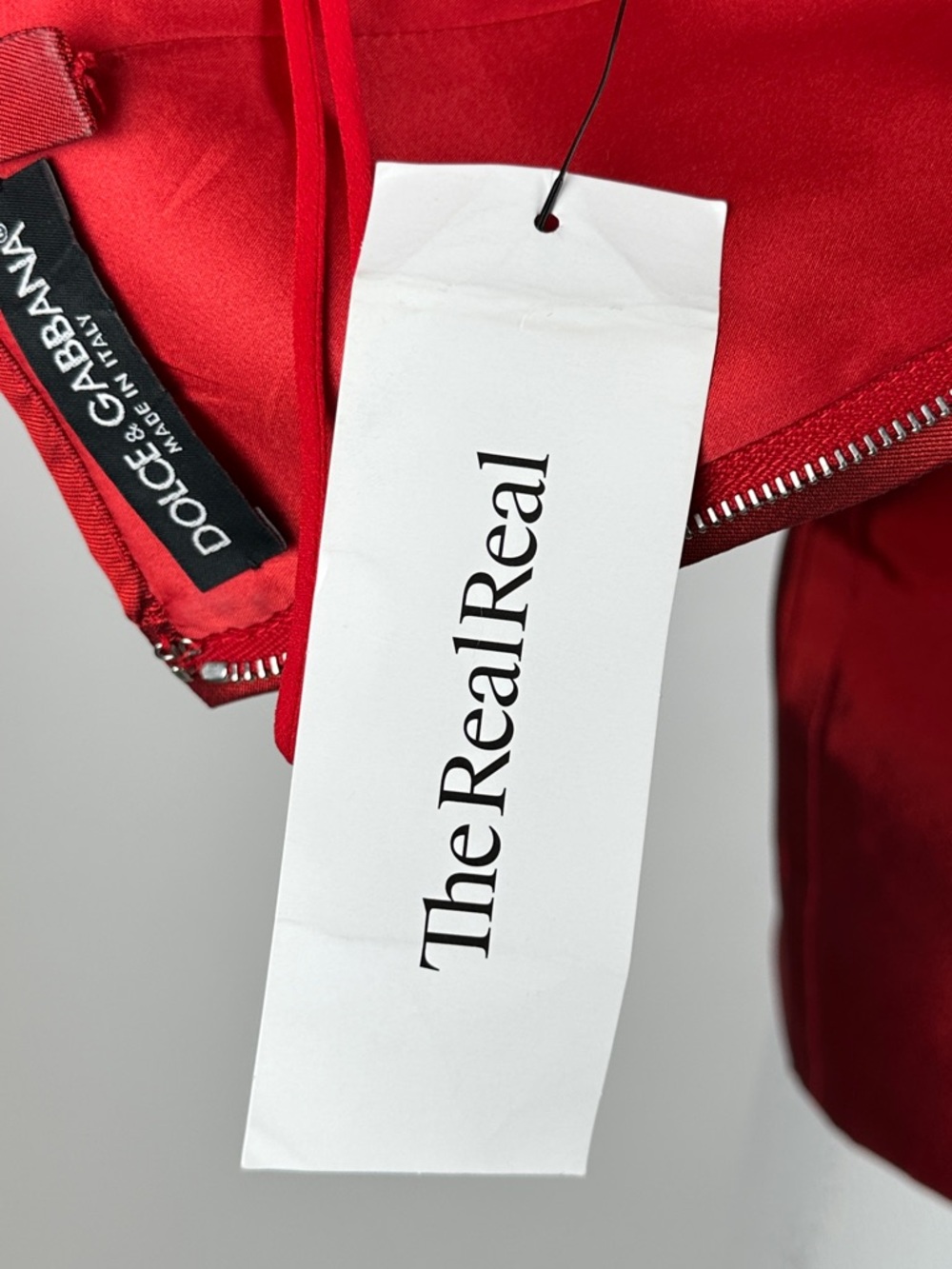 Dolce & Gabbana Red Silk Taffeta Cocktail Dress - Picture 9 of 10